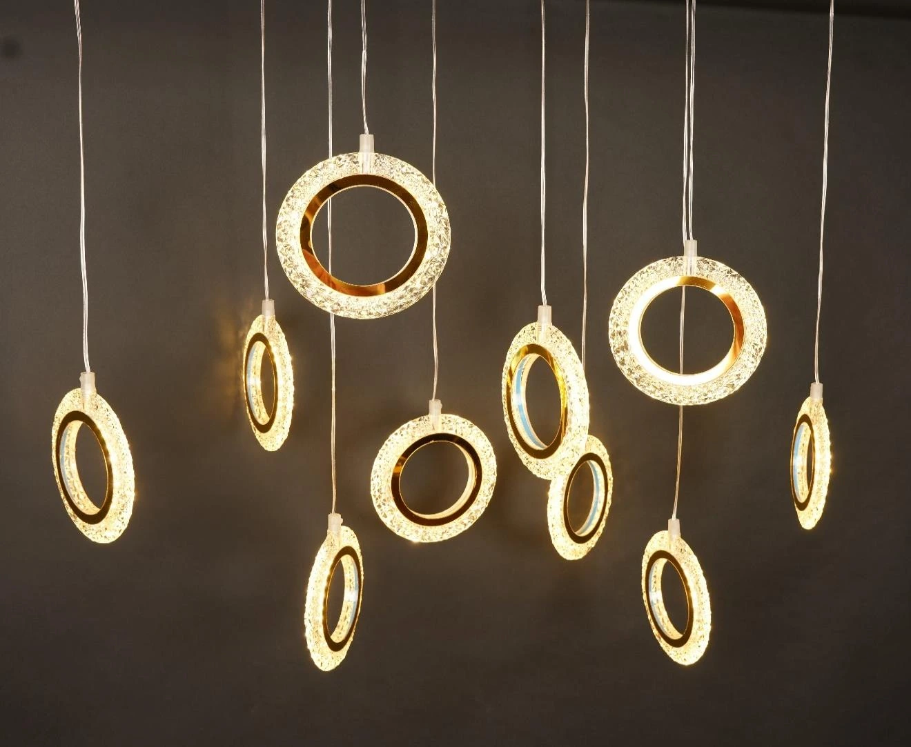 Hanging Round Light with Led x10